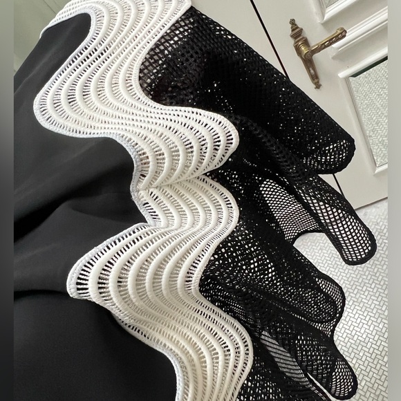 Jonathan Simkhai Midi Dress, Black and some White, Size 4US. Excellent condition - Picture 3 of 3